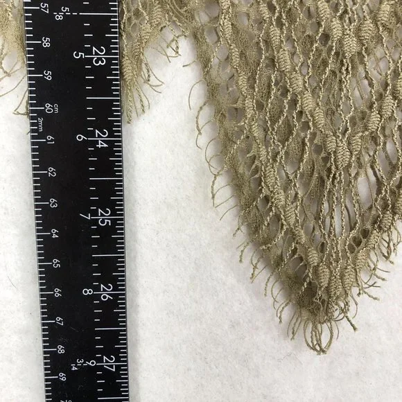 BKE Boutique Women's Size Small Olive Green Brown Eyelash Lace Scoop Tank Top - Picture 6 of 9